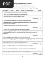 S6 ExecutiveSkills Questionnaire Grades 6 8