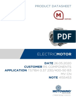 Electricmotor: Product Datasheet