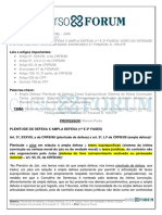 Processo Penal - Júri - Prof. Marcos Paulo - Aula 01 - Plenitude de Defesa X Ampla Defesa (1 e 2 Fases), Soro Da Verdade e Afins, Cart