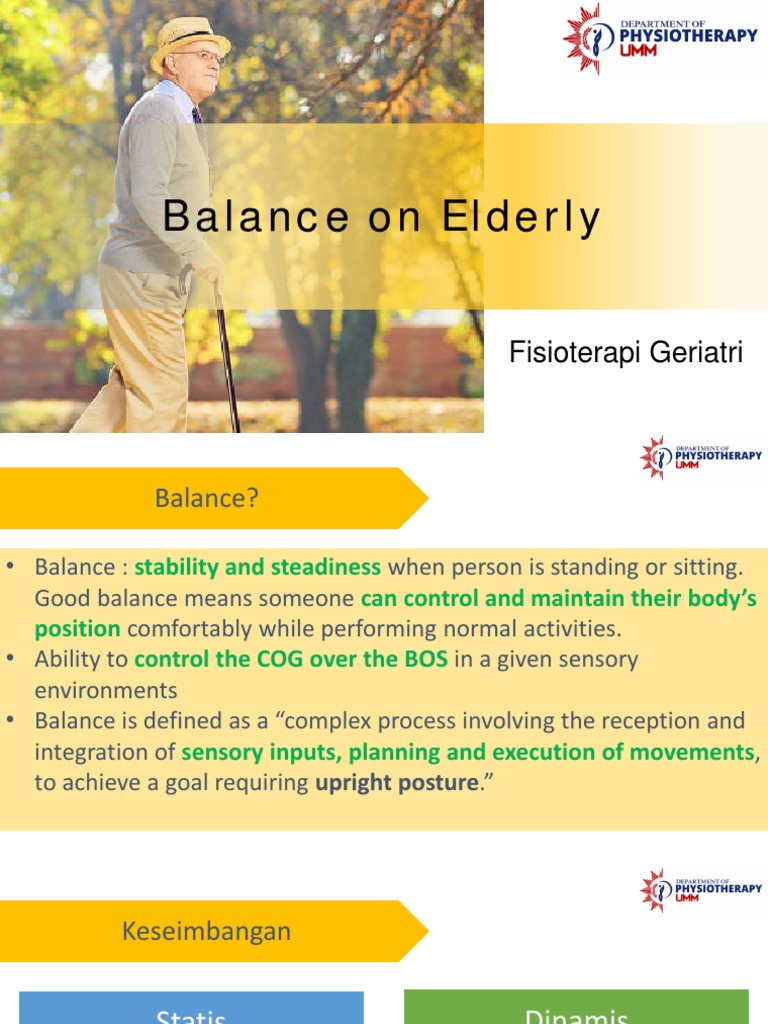 Elderly Balance and Fall Prevention | PDF | Balance (Ability ...