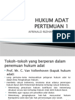 Hukum Adat Pertemuan 1