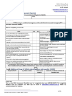 Scaffolding - Pre-Start Risk Assessment Checklist V1.3 (NOT YET DISTRIBUTED)