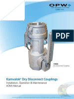 Kamvalok Dry Disconnect Couplings Installation Instructions English