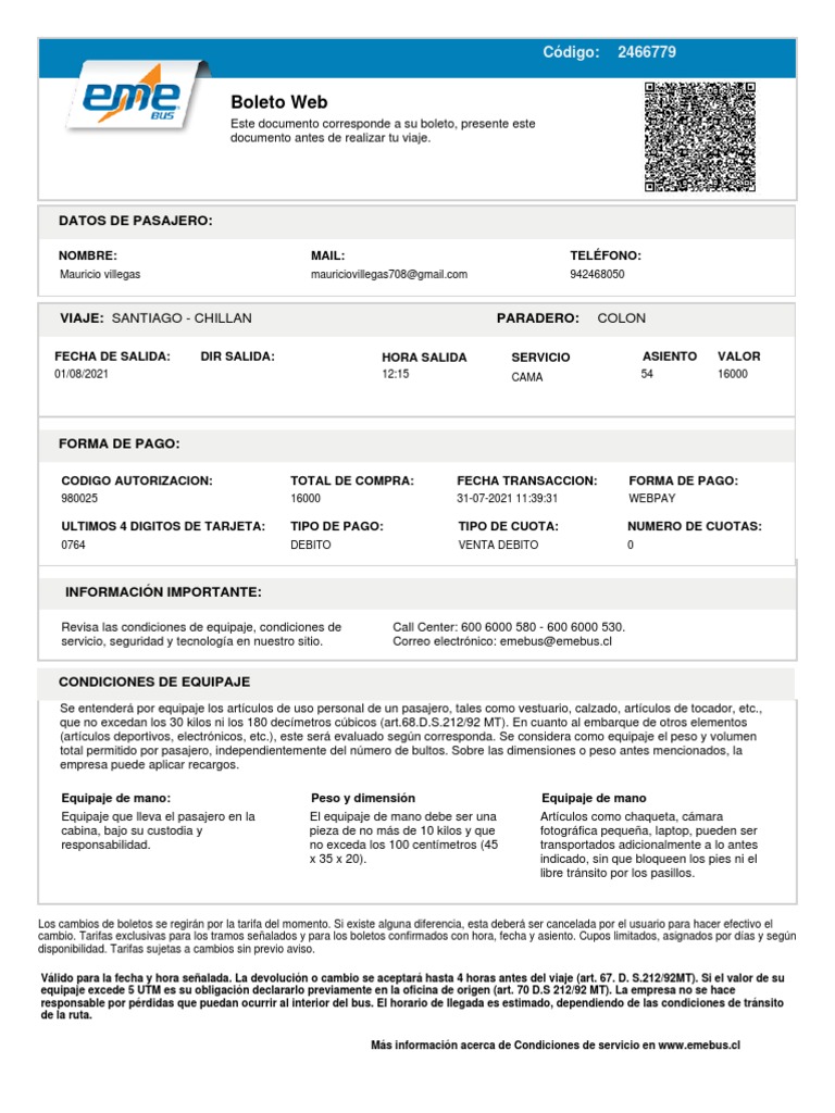Compra Exitosa Emebus | PDF