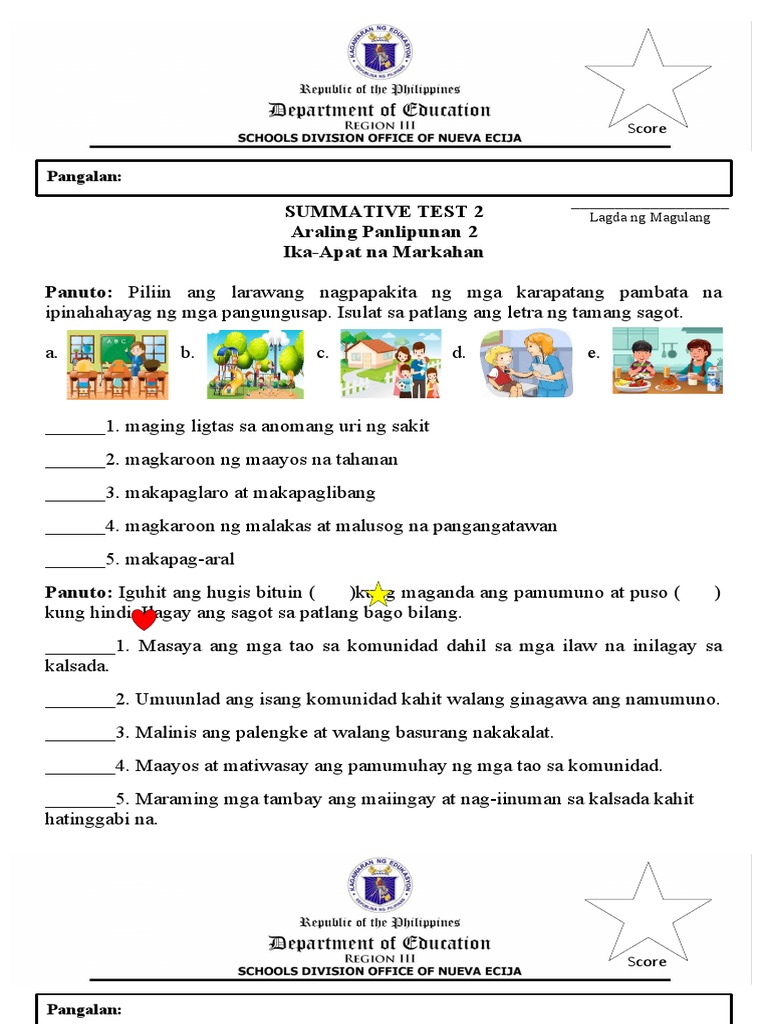 Q4 SUMMATIVE TEST NO.2 AP MTB MLE ENG Editted 1 | PDF
