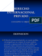 Derecho Internacional Privado Concepto y Objeto