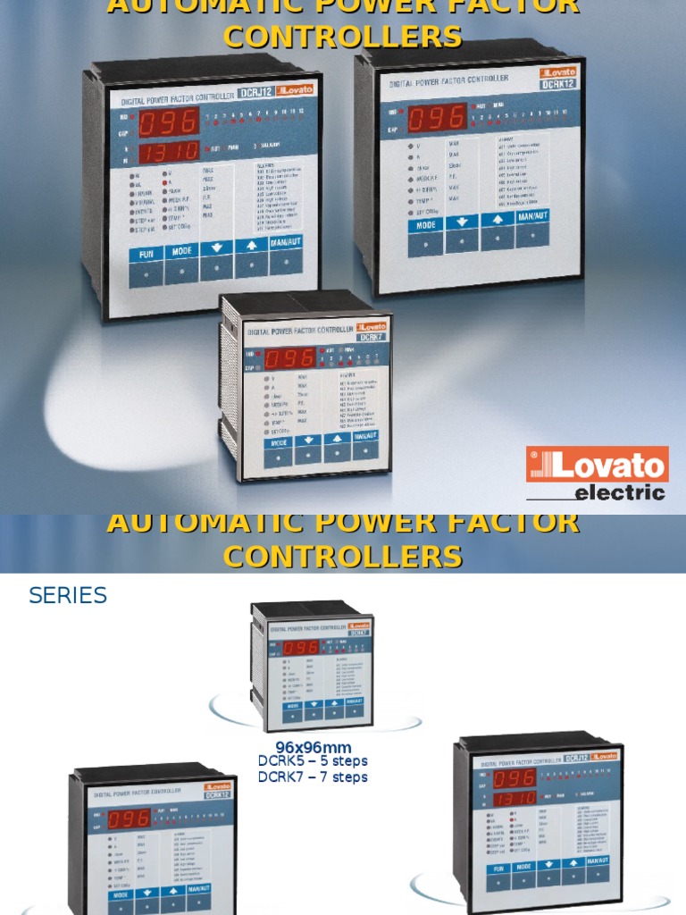 Lovato DCRK Power Factor Controllers | PDF | Capacitor | Manufactured Goods
