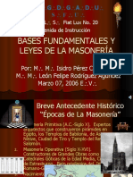 Bases Fundamentales y Leyes de La Masoneria