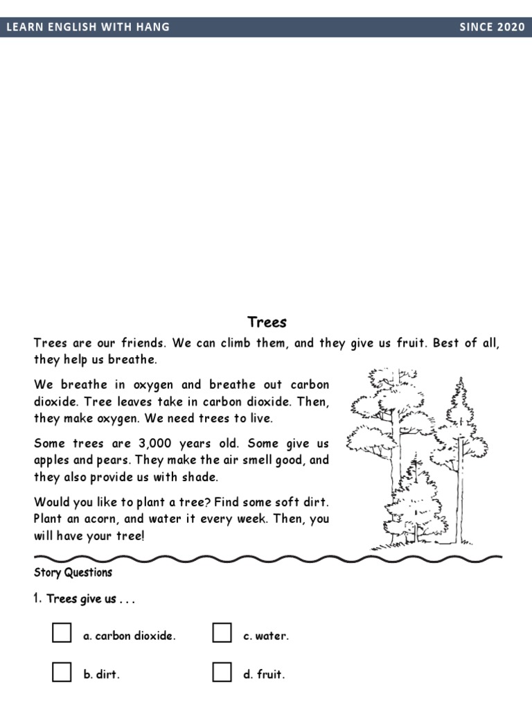 Importance of Trees for Life | PDF