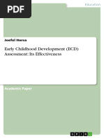 Early Childhood Development (ECD) Assessment: Its Effectiveness