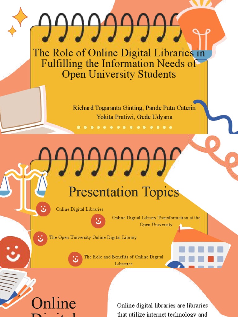 Online Digital Libraries for Open University Students | PDF | Libraries ...