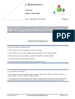 Prova Modelo N. - 7 - Grupo Recursos para Matem - Tica