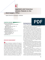 Chapter 6 Behavior Management and Conscious Sedation of Pediatric Patients in The Oral Surgery Office