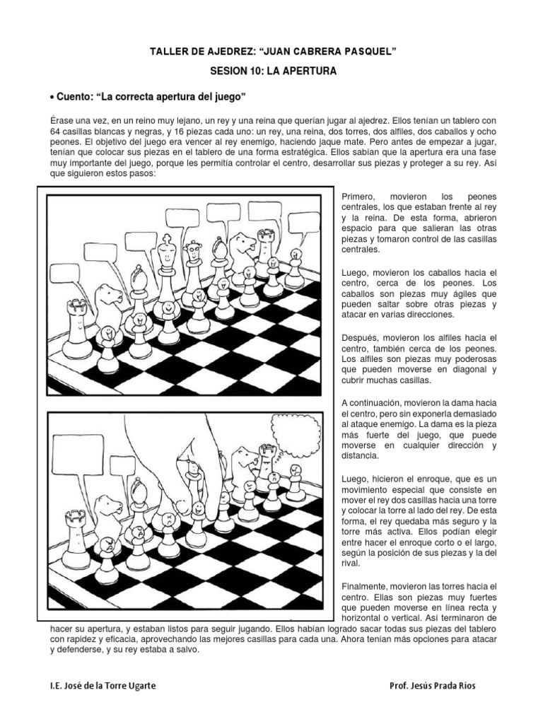 Estrategias de Apertura en Ajedrez | PDF | Aperturas de ajedrez | Ajedrez