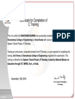 SHAKSHAM SHARMA Participant Certificate