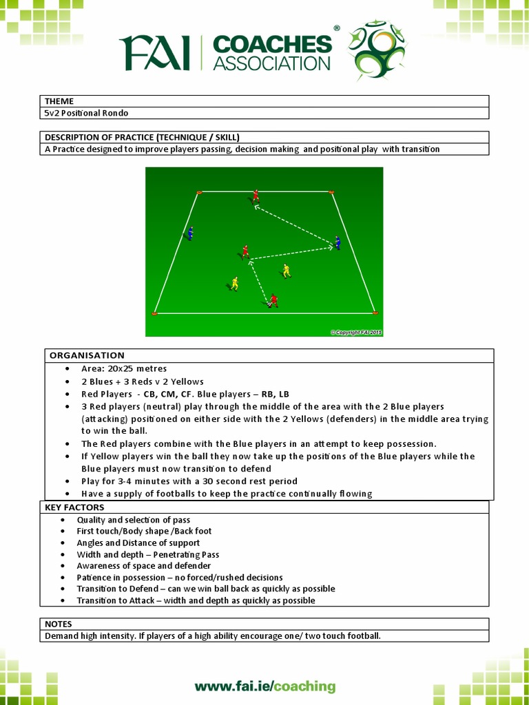 5v2 Rondo for Passing Skills | PDF