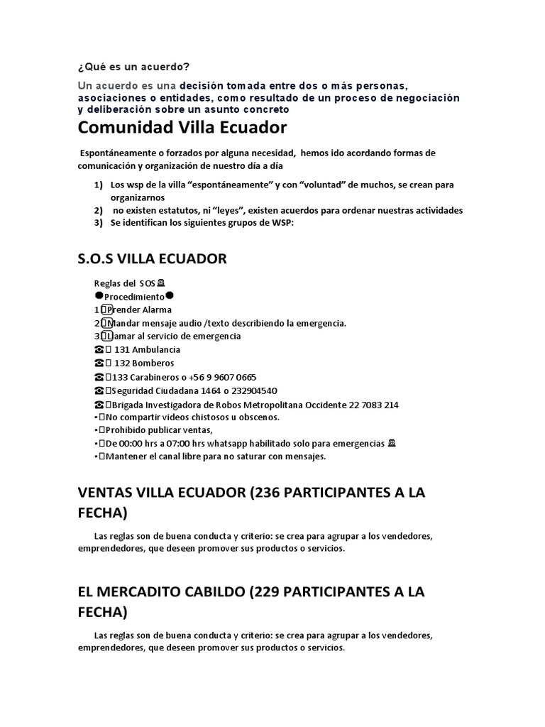 Qué Es Un Acuerdo PDF