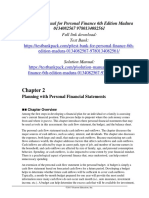 Personal Finance 6th Edition Madura Solution Manual