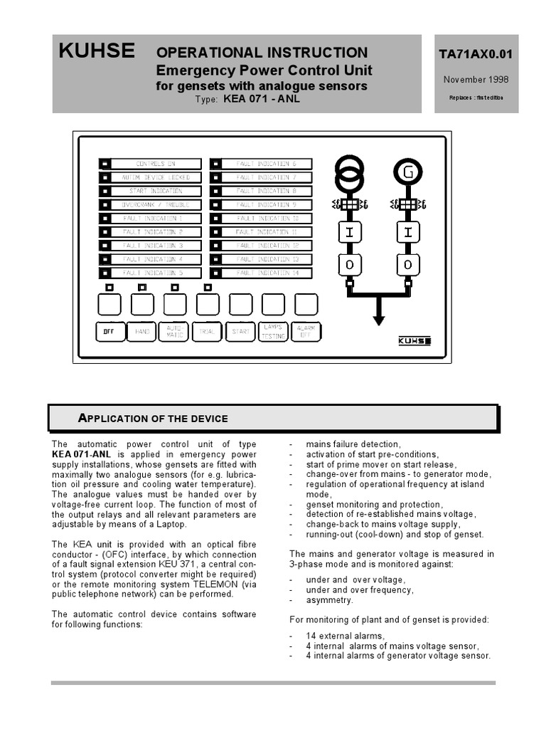 Kea 071 Anl | PDF | Relay | Mains Electricity