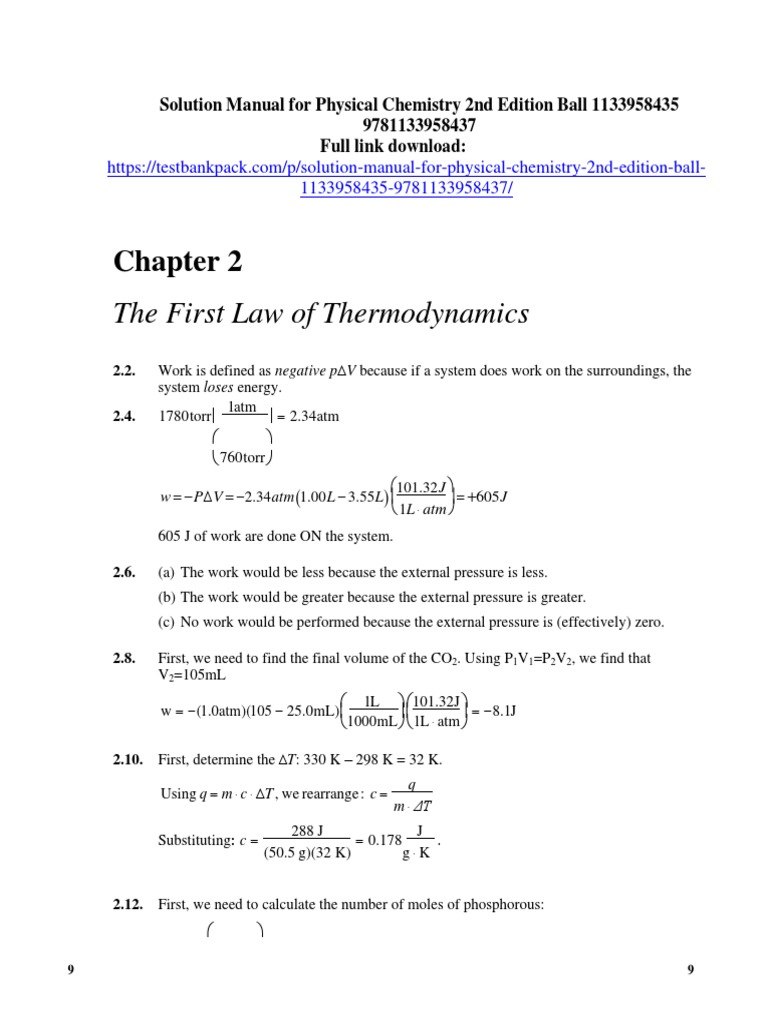 PHYSICAL CHEMISTRY LEVINE SOLUTION MANUAL PDF intelligence overview