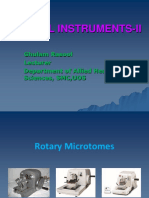 Rotary Microtome Working Principle Parts Functions and Operation