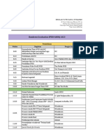 Rundown Graduation SPIDI-SADIQ 2023