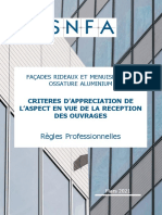 SNFA - Critere Appreciation Aspect Reception