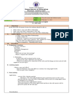 ELDON LESSON PLAN COT 1 Cause and Effect Lesson Plan COT 3RD GRADING