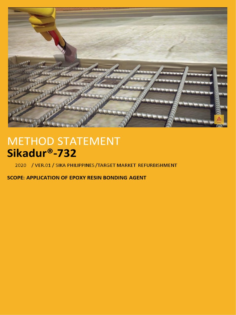 MS Sikadur732 (Application of Epoxy Bonding Agent) (Ver.01) PDF