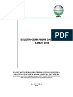 Buletin Tahunan Gempa 2018