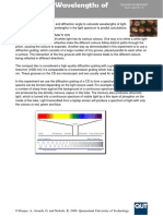 Measuring Wavelengths Light Teacher Worksheet