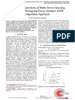 Execution Proportions of Multi Server Queuing Modelwith Pentagonal Fuzzy Number - DSW Algorithm Approach