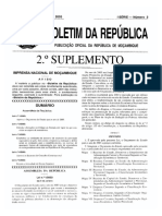 MZ Government Gazette Series I Supplement No 2 Dated 2003 01 21 No 3