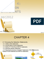 Chapter 4 Selection Statements