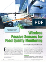 Wireless Passive Sensors For Food Quality Monitoring Improving The Safety of Food Products
