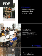 Cyberium ERP For EPC Industry