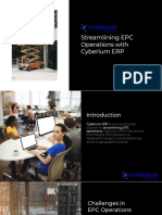 Cyberium ERP For EPC Industry