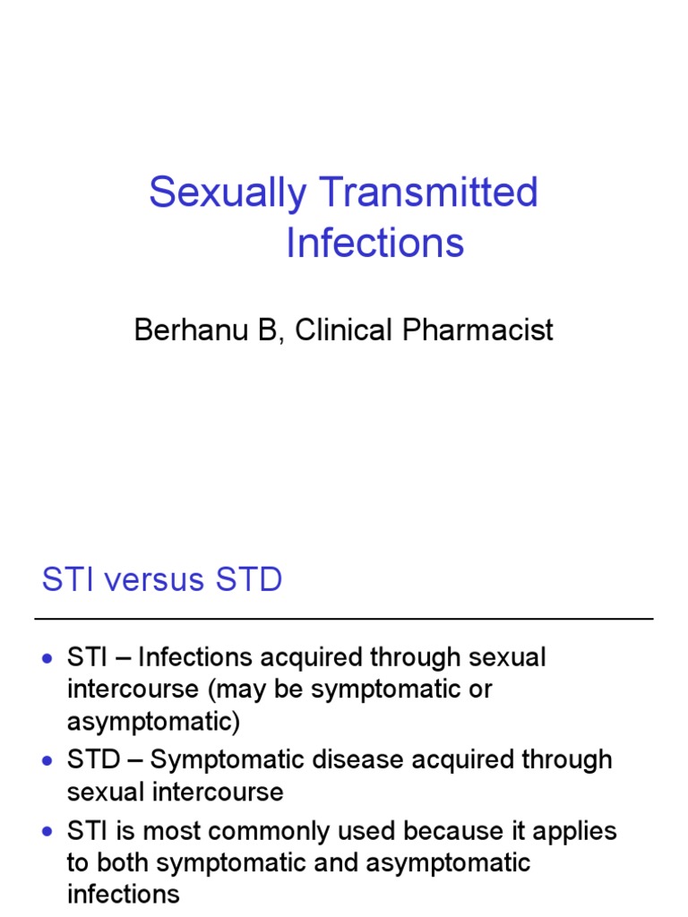 Syndromic Management of STIs Overview | PDF | Sexually Transmitted ...