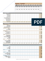 Household Yearly Budget Template Excel