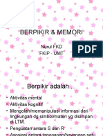 Konsep Berpikir Dan Memori