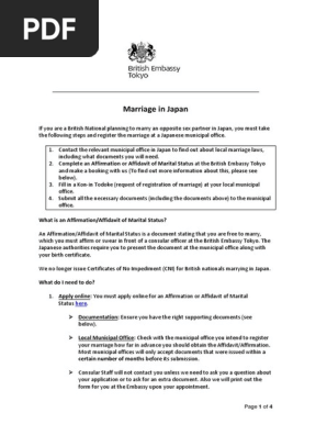 Marriage guidance note (Japan)