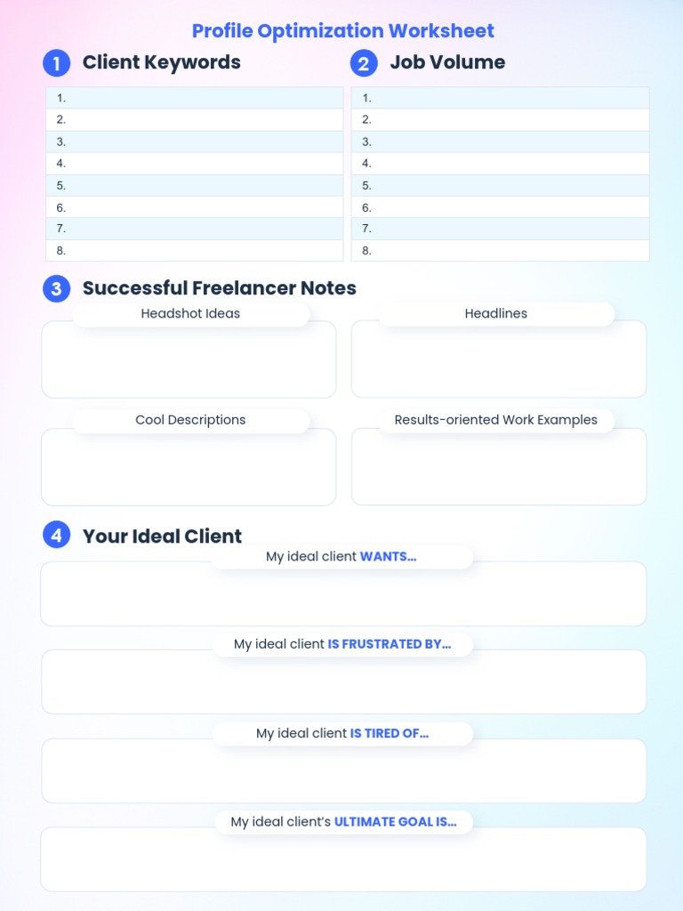 Upwork Profile Optimization Guide | PDF