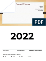 01 States of Matter - MCQs Paper 2