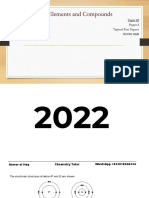 02 Atoms, Elements and Compounds - MCQs Paper 2