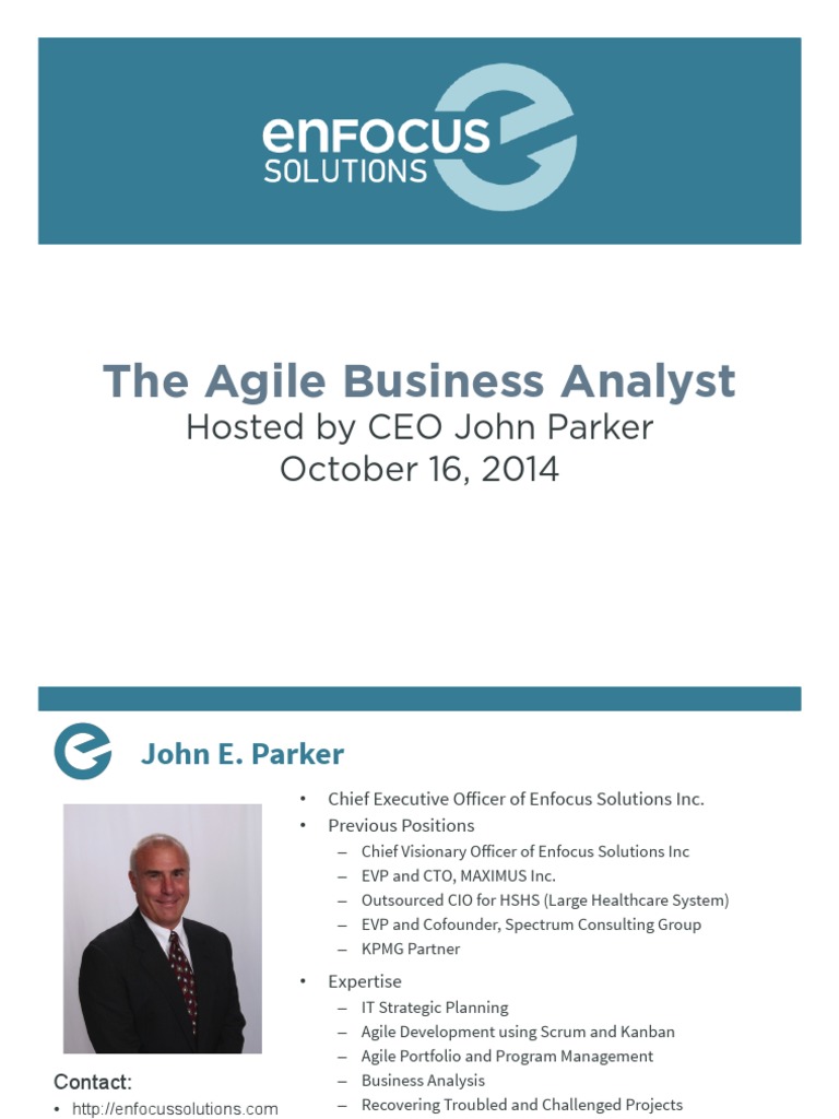 The Agile Business Analyst Pdf Scrum Software Development Agile