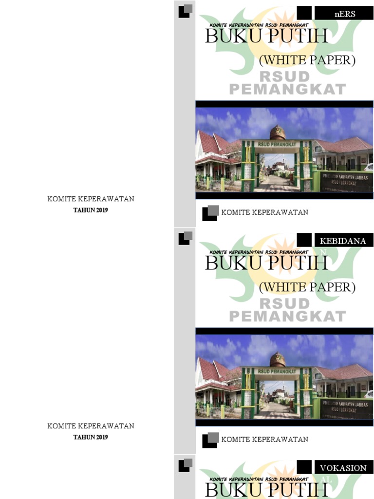 Cover Buku Putih Komite Keperawatan | PDF