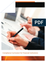 Complian Curriculum Financial Institutions