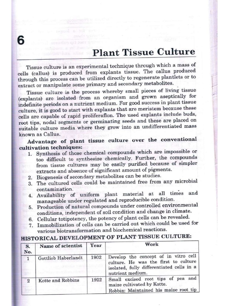 UnitIII Plant Tissue Culture | PDF