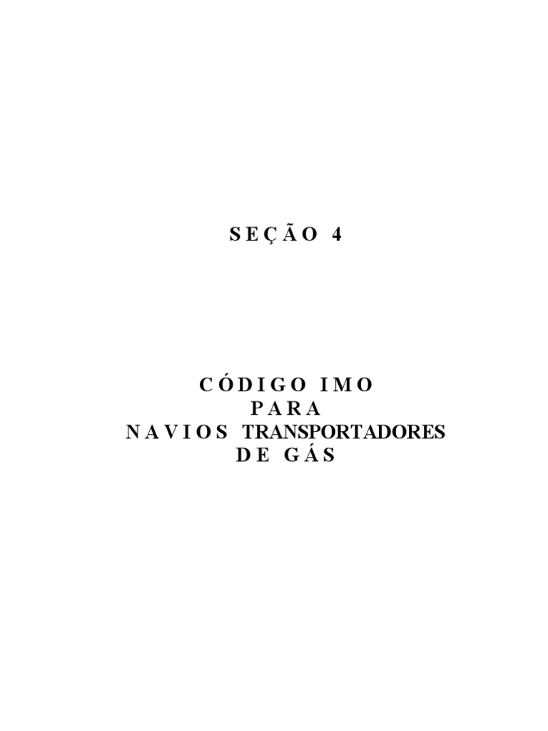 Código Da Imo para Navios de Gás | PDF | Válvula | Bomba