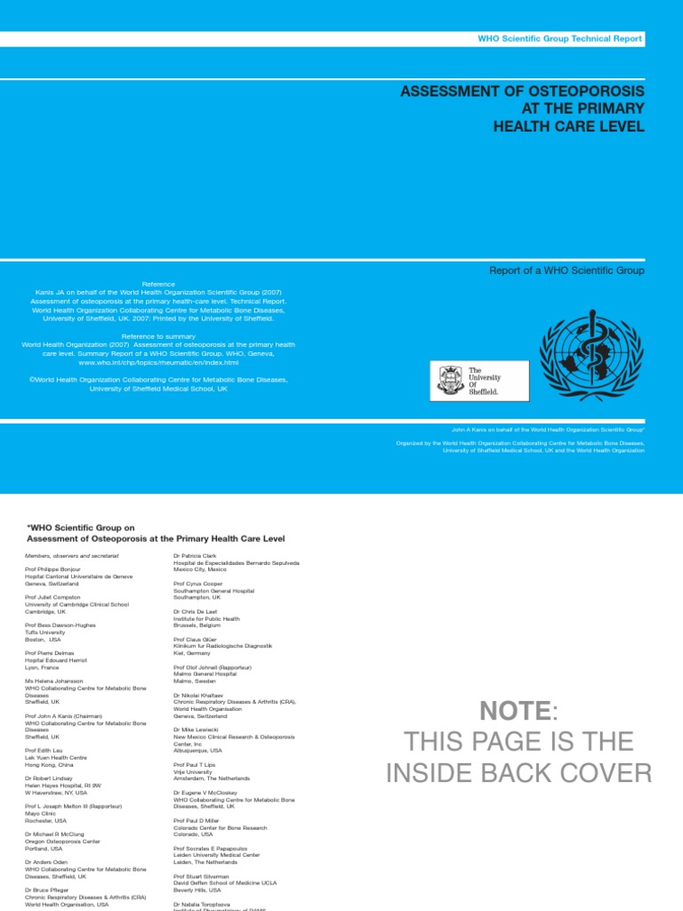 Assessment of Osteoporosis | PDF | Osteoporosis | Clinical Medicine